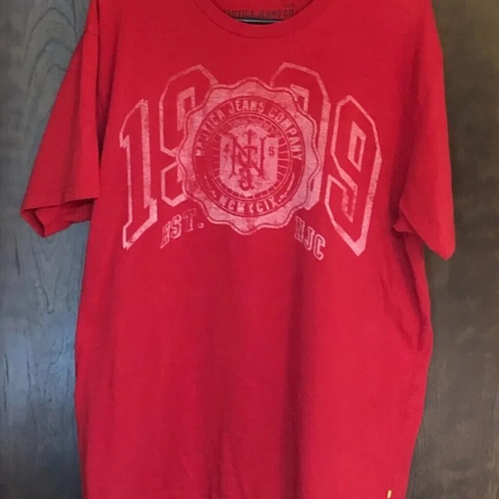 Nautica Jeans Company Red XL Men s T-Shirt